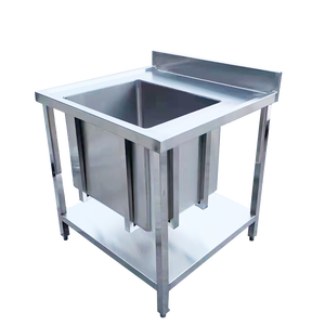 Fregadero de Cocina Personalizado de Acero Inoxidable VICTORY KITCHEN, Diseño Industrial de un Solo Tazón, Superficie Pulida - Product Image 5