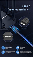 Adaptador Wifi USB Comfast de Alta Ganancia, Tarjetas de Red Inalámbricas de Largo Alcance para Escritorio