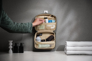 Hanging Toiletry <b>Pouch</b> Waterproof Travel Cosmetic Bag with Hook Large Capacity Foldable Bathroom Storage Organizer <b>for</b> Women <b>Men</b> - Product Image 5