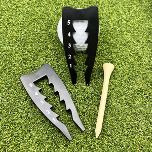 <b>Golf</b> Tee Height Metal Limiter With Adjustable Depth Ruler For Practice Training Aids - Product Image 2