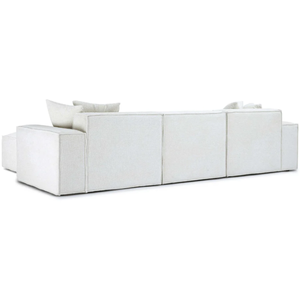 La colección Mandy Modular ofrece una textura acogedora y un estilo distintivo con su suave tejido de chenilla y costuras gruesas. - Product Image 5
