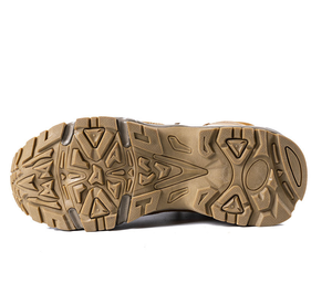 Botas TSB10 Personalizadas de Cuero Vacuno Marrón y Gamuza, Botas de Desierto para Campamento y Entrenamiento, Botas Tácticas para Deportes al Aire Libre - Product Image 5