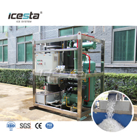 Machine à glaçons en tubes ICESTA 1 tonne 220V 60HZ pour la vente de glace aux Philippines |   Utilisation facile pour les entrepreneurs débutants
