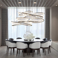 Lustre Chandler, lustre moderne de luxe, luminaires suspendus, hall d'hôtel, villa, salon, hall, lustre sur mesure