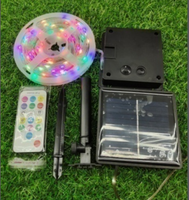 Énergie solaire de haute qualité 5V télécommande 6 couleurs lumières d'énergie solaire Led bande lumineuse