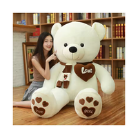 Ours en Peluche Douce Personnalisé OEM ODM, Jouet en Peluche Géant Super-Taille pour la Saint-Valentin, Ours en Peluche Teddy de 1m
