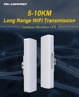 COMFAST M5 5,8G Puentes inalámbricos 300Mbps Puente Wifi Punto a punto Exterior Wi Fi 5KM Transmisión WiFi de largo alcance CPE E312A V2