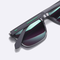 Lunettes-soleil carré vintage TAC Punk verres polarisés lunettes de soleil femmes 2023 hommes nuances acétate cadre TR90 temple lunettes de soleil