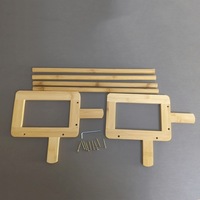 Organizador de Escritorio y Mesa Minimalista de Bambú Moderno y Pequeño, Estante de Almacenamiento para Libros y Papeles con Bandeja Personalizable