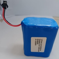 Baterai Isi Ulang Custom 21.6V 22.2V 2600mAh 18650 6s1p dengan Konektor SM 2P untuk Vacuum Cleaner