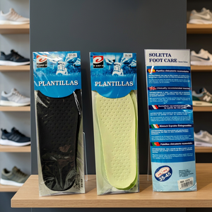Semelles orthopédiques en PU avec soutien de la voûte plantaire, tailles 35-45, antibactériennes, soin des pieds, classe II médicale, certifiées EN 149 - Product Image 2