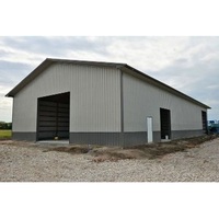 Maison de grange préfabriquée/structure en acier grange/kits de construction en métal 6000 pieds carrés