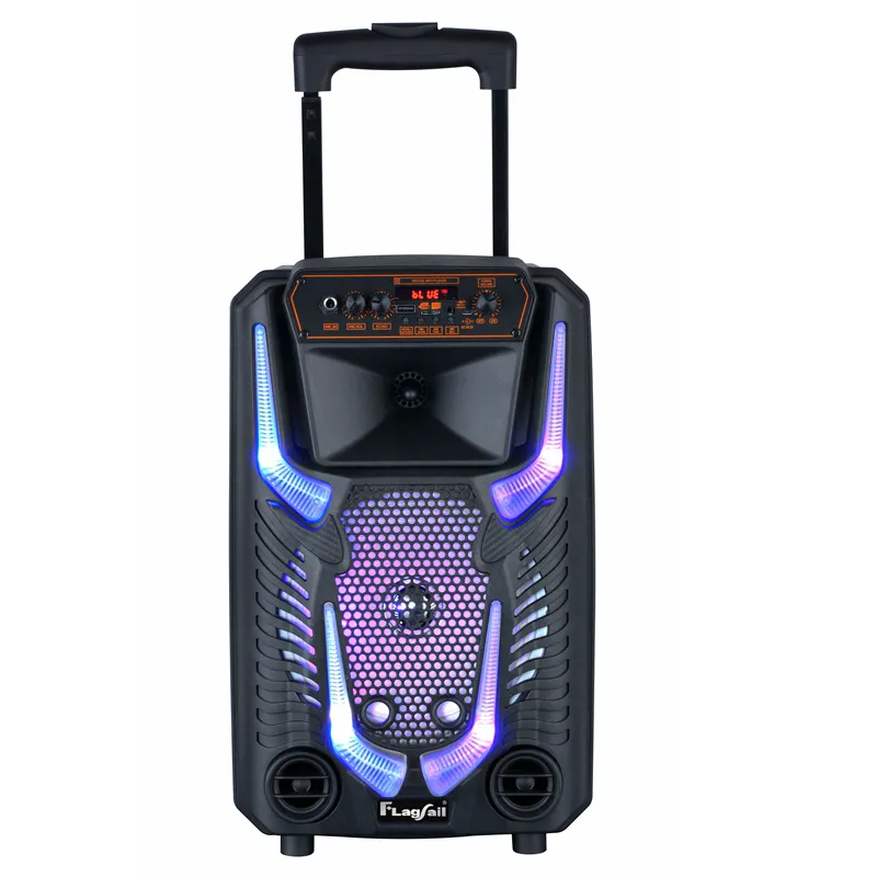 wholesale Chinese factory karaoke players sounds system equipment dj speakers party wireless speaker with disco light