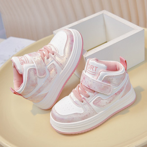 <span class=keywords><strong>Zapatillas</strong></span> Casuales de Moda Coreana para <span class=keywords><strong>Niñas</strong></span>, Novedad 2026, Zapatos Infantiles de Piel Sintética con Cierre de <span class=keywords><strong>Velcro</strong></span> Antideslizantes - Product Image 4
