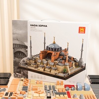 Blocs de construction Hagia Sophia Istanbul, modèle de monument turc, architecture byzantine et islamique pour adultes, décoration architecturale mondiale
