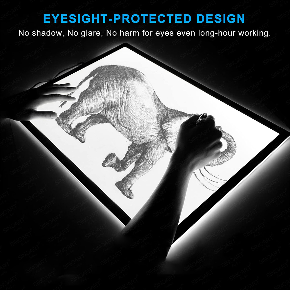 SINOART LED Tracing Light Box - Perfect for Drawing & Sketching