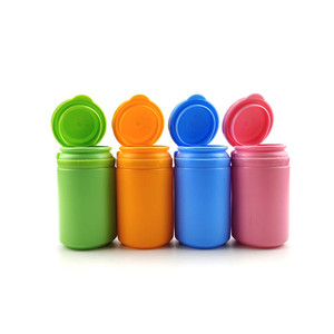 Tùy chỉnh nhãn <span class=keywords><strong>30ml</strong></span> 60ml 80ml 100ml nhựa HDPE Đen điền lật Đầu nhai kẹo cao su chai Tear Off cap chai - Product Image 5