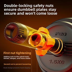 Set 3-in-1 di Manubri e Kettlebell Regolabili in PE, Produzione Cinese, Peso Staccabile, Impugnatura Antiscivolo, per Palestra Domestica - Product Image 3