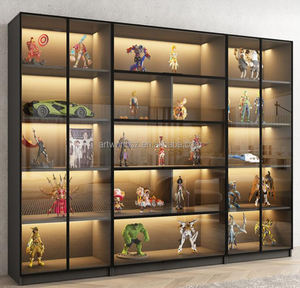 Étagères personnalisées, rayonnage de stockage, magasin en bois, exposition de vente au détail, présentoir en <span class=keywords><strong>plastique</strong></span> pour figurines d'<span class=keywords><strong>action</strong></span>, vitrine, étagère, présentoir - Product Image 2