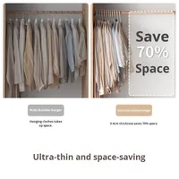 Cintre en plastique ultra-fin LANZYLO ODM pour suspendre les vêtements, sans couture, anti-épaules, pour séchage et rangement, moderne et simple
