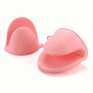 Guantes de Cocina con Protección para los Dedos, Aislantes del Calor, con Puntos Antideslizantes, Ecológicos, Mini Guantes de Silicona para Horno - Product Image 4