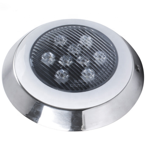 Lampe de piscine LED RGB étanche IP68 DAVEY, construction en acier inoxydable translucide, 18W, lumière sous-marine extérieure pour piscine - Product Image 4