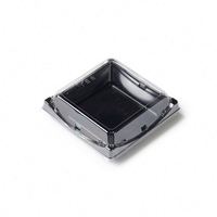 Boîtes en plastique transparent PLA de 6 pouces, écologiques, jetables, emballage alimentaire personnalisé pour gâteaux, petit-déjeuner, pain