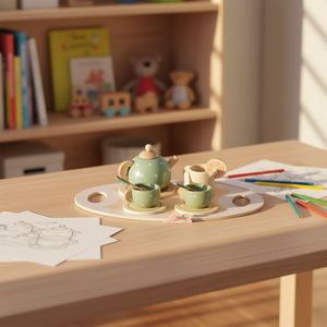Ensemble de jouets de cuisine en bois écologiques faits à la main pour enfants, simulation de goûter, jeux sûrs, cadeau éducatif pour tout-petits, vente en gros - Product Image 5