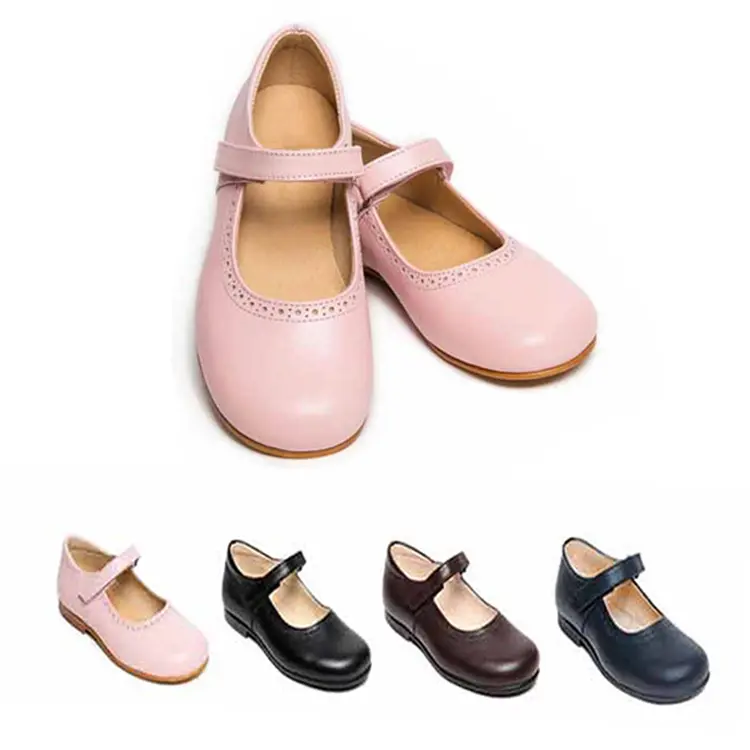 Choozii Wholesale European Vintage Mari Jane Customized Shoes For Teenager Girls Leather Kids Dress Shoes Mary Janes Girls