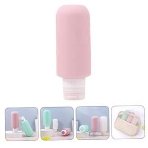 Bouteilles de voyage en silicone souple écologiques imprimées sur mesure 200ML Réutilisables Anti-fuite Durables Faciles à presser pour shampoing et lotion - Product Image 3