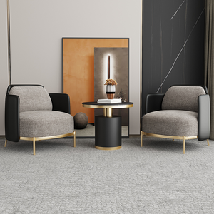 Meubles Japandi en gros, canapé sectionnel carré contemporain en cuir véritable, esthétique minimaliste italienne - Product Image 1