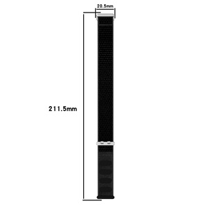 Bracelet de montre en nylon pour <span class=keywords><strong>Huawei</strong></span> <span class=keywords><strong>Band</strong></span> 11 NFC, sangle boucle en nylon avec bande auto-agrippante, bracelet anti-perte - Product Image 2