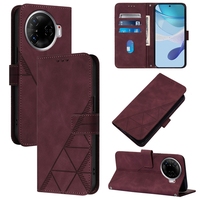 Étui Portefeuille en Cuir Ligne pour Tecno Camon 40 30 Premier 5G Spark 20 Pro Plus Go 2024 20C 10 10C Pova 6 5 Pro 4G NEO 3 Housse à Rabat