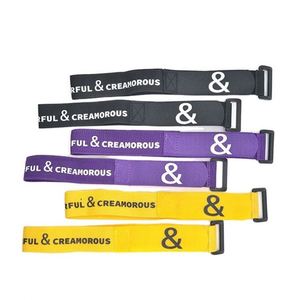 Custom Adjustable Cable Tie Nylon Velcroes <b>Hook</b> and Loop Strap Cable Tie Cinch Strap With Buckle Velcroes - Product Image 3