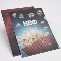 Artworldgift - Carpeta de Archivo en Forma de L, A4, PP, Resistente, 0.45 mm de Grosor, Impresión UV Visual 3D, Plástico Brillante, Carpeta Promocional