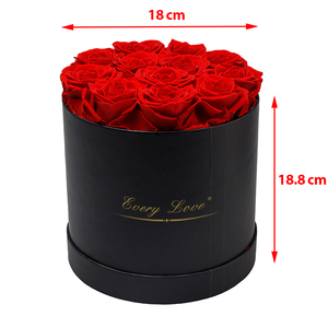 Ogni amore <span class=keywords><strong>regali</strong></span> di compleanno <span class=keywords><strong>per</strong></span> le donne 12 composizioni di Rose fiori immortali testa di fiore stabilizzata rosa conservata In scatola - Product Image 5