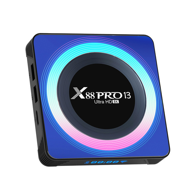 Colorful Android 13 8K STB Rk3528 Quad Core 2GB RAM Wifi 6 X88 Pro Smart TV Box