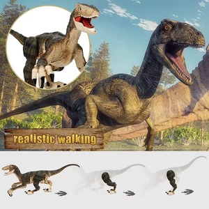 Dinosaurio Raptor LED con Luz y Sonido, Control Remoto, Juguetes de Dinosaurios para Niños, 2.4 Ghz, Velociraptor, <span class=keywords><strong>Robot</strong></span> de <span class=keywords><strong>Juguete</strong></span> RC - Product Image 5