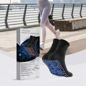 Chaussettes de sport Houkea Douces, chaudes et confortables, chaussettes de massage pour la peau pour soulager l'inconfort des pieds - Product Image 1