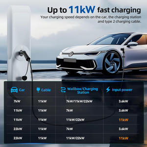 Cable <span class=keywords><strong>de</strong></span> <span class=keywords><strong>Carga</strong></span> para Vehículos Eléctricos ELEGRP, Estándar Europeo CE, Personalizado para Uso Doméstico, Tipo 2, Portátil, 32A, con Bolsa <span class=keywords><strong>de</strong></span> Transporte Gratuita - Product Image 6