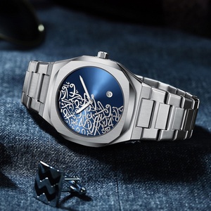 AliExpress Explosions Men's Business Watch Quartz Eco-Friendly Alloy Stainless Steel Band <b>Calendar</b> Fashion Wholesale - Product Image 4