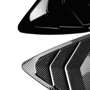 Car Window Decals Piano Black Carbon Fiber Texture Adhesive ABS For BMW X6 F16 2015-2019 Exterior Modification - Product Image 5