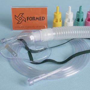 หน้ากากเวนทูรีแบบใช้แล้วทิ้งเกรดทางการแพทย์ PVC พร้อมตัวลดแรงดัน 6 ระดับ สีใส/เขียว ลดราคาพิเศษ - Product Image 4