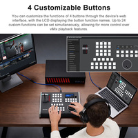Controlador de Reproducción en Cámara Lenta USB/LAN HDKATOV KD61B, Mezclador de Video Digital de 8 Canales para Transmisión y Streaming VMIX MIDI