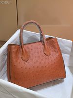 Sac fourre-tout de luxe fait main en cuir exotique avec logo personnalisé, en peau de crocodile et d'autruche véritable, pour femme, affaires et voyage, personnalisable avec votre marque