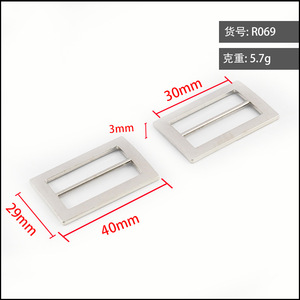 Sliding Buckle Zinc Alloy Black Two Position For Bags Adjustable <b>Webbing</b> Wear Resistant Durable Spring 2024 - Product Image 3