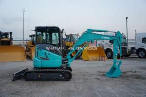 Excavadora Kobelco sk35 de alta calidad, 3,5 toneladas, mini Excavadora hidráulica usada sk35sr, cabina Kobelco sk35 equipada - Product Image 4