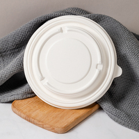 Bol à salade de bagasse jetable de vente chaude conteneur de boîte à dîner à emporter