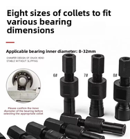 Kit de 9 pièces pour démontage de roulements internes, extracteur de moyeu de roue, marteau coulissant Peilin, outil d'extraction