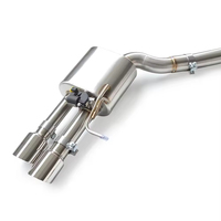 Système d'échappement Catback amélioré en acier inoxydable SS304 pour Audi A8 A8L D4 3.0T 4.0T avec soupape électronique